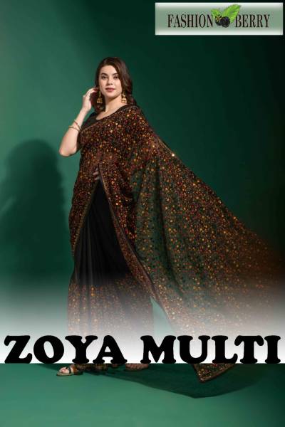 ZOYA MULTI BY FASHION BERRY GEORGETTE SAREES MANUFACTURER IN INDIA